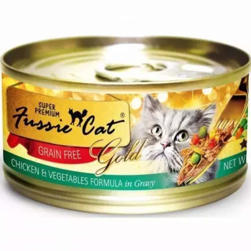 Fussie Cat 貓罐頭 金鑽 雞肉蔬菜+肉汁 Chicken, Vegetables in Gravy 80g (FU-CVC) (圖片2)