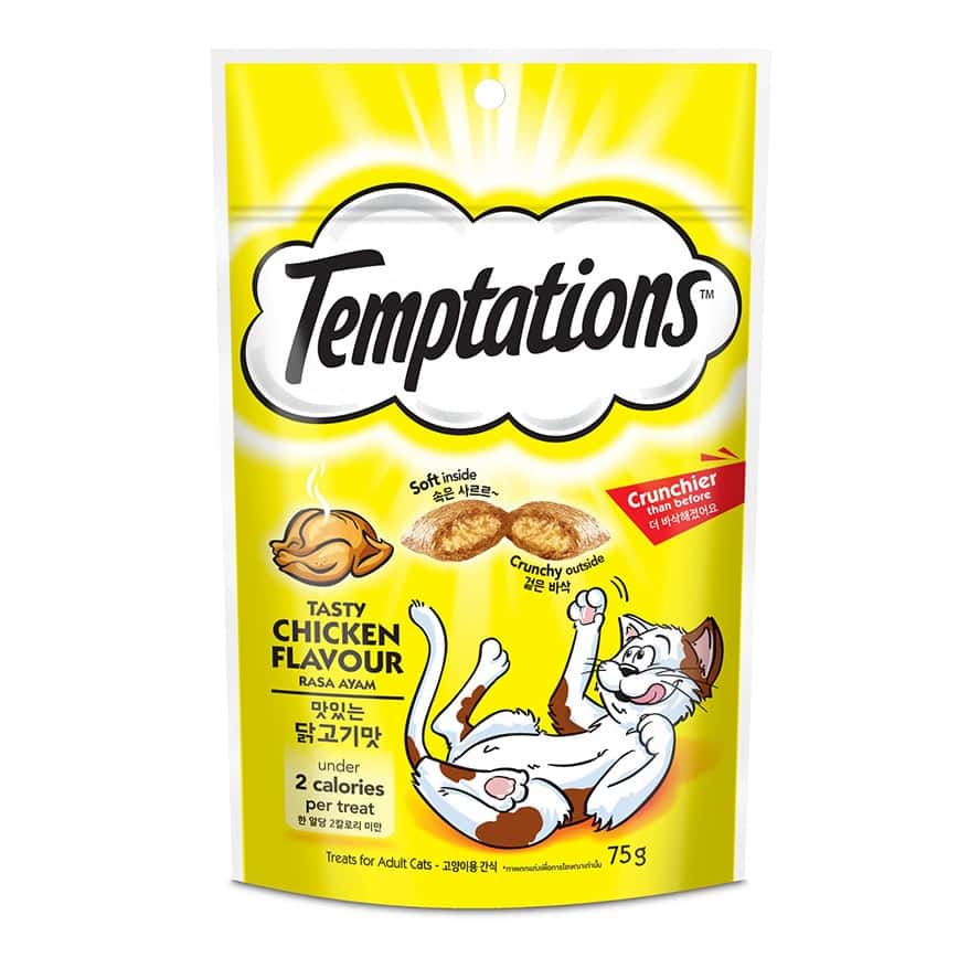 Temptations 貓零食 火烤嫩雞口味 75g (黃) (10246830) (圖片2)