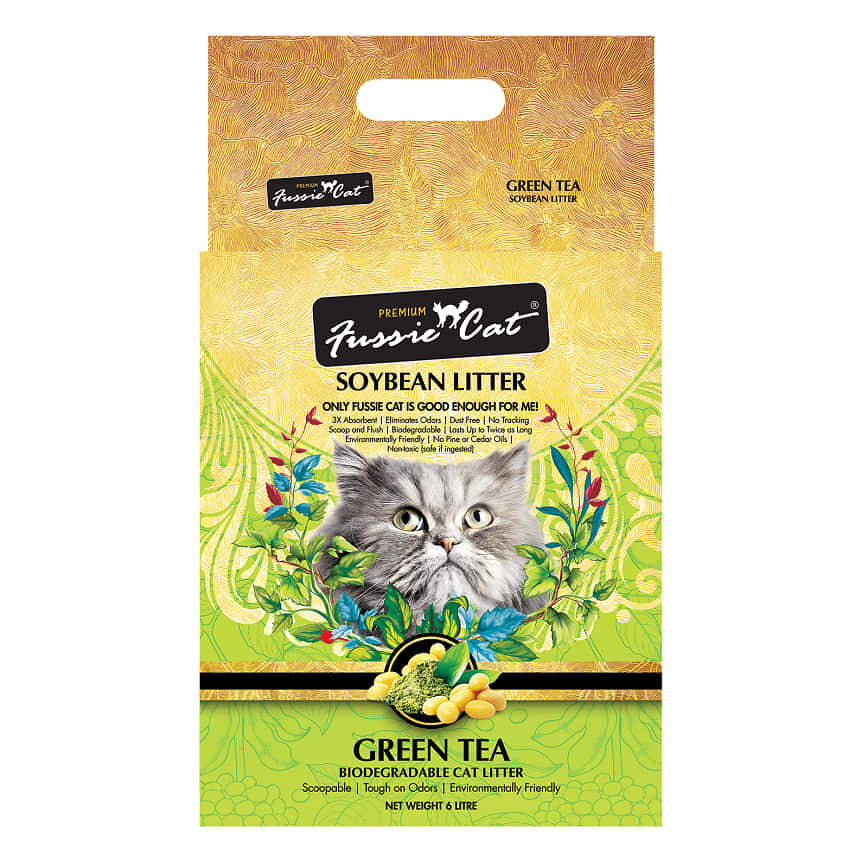Fussie Cat 高竇貓 豆腐貓砂 綠茶味 6L (FC-JG1) (圖片2)