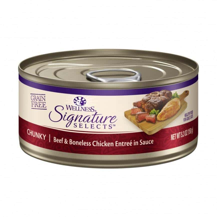 WELLNESS 貓罐頭 無穀物 S.S.名廚精選系列 厚切牛肉及無骨雞肉 5.3oz 150g (5067) (圖片2)