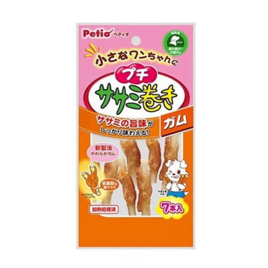 日本Petio 狗零食 潔齒雞胸肉牛皮卷 7條裝 (犬用) (圖片2)