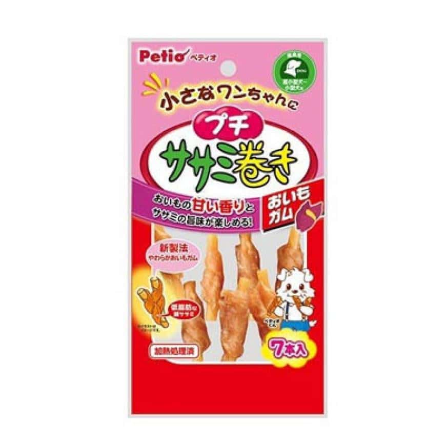 日本Petio 狗零食 潔齒雞胸肉紅薯卷 7條裝 (犬用) (圖片2)