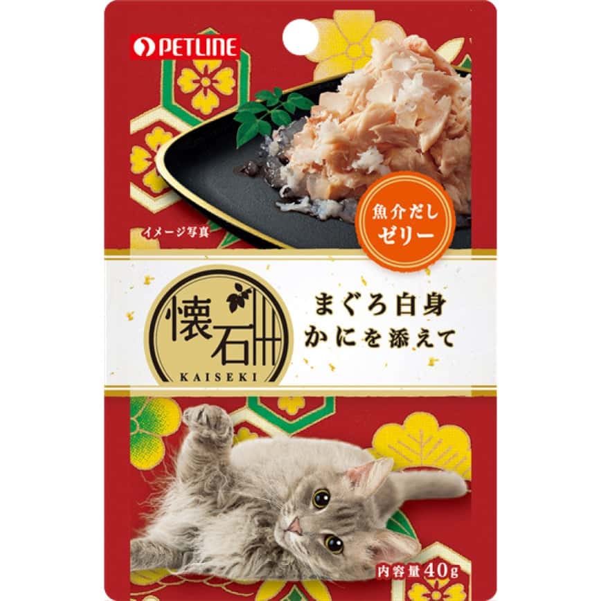 日本Petline 懷石料理 貓餐包 金槍魚+海鮮+蟹肉 40g (KP2) (圖片2)