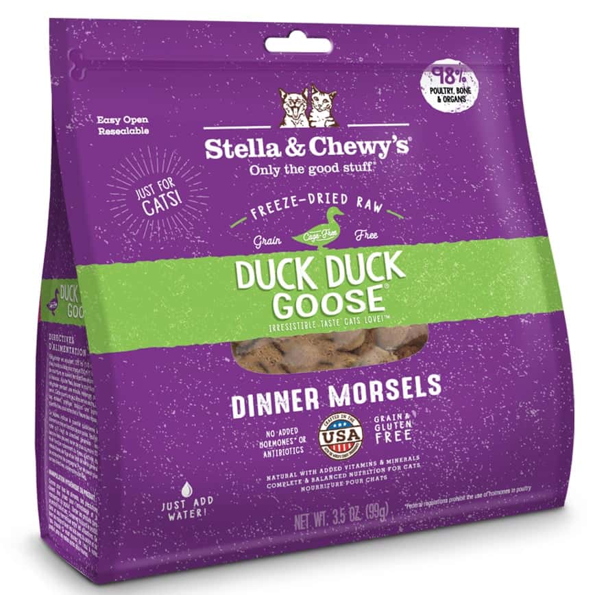 Stella & Chewy's 貓糧 Dinner Morsels 凍乾生肉主食糧 鴨肉及鵝肉配方 3.5oz (SC035) (圖片2)