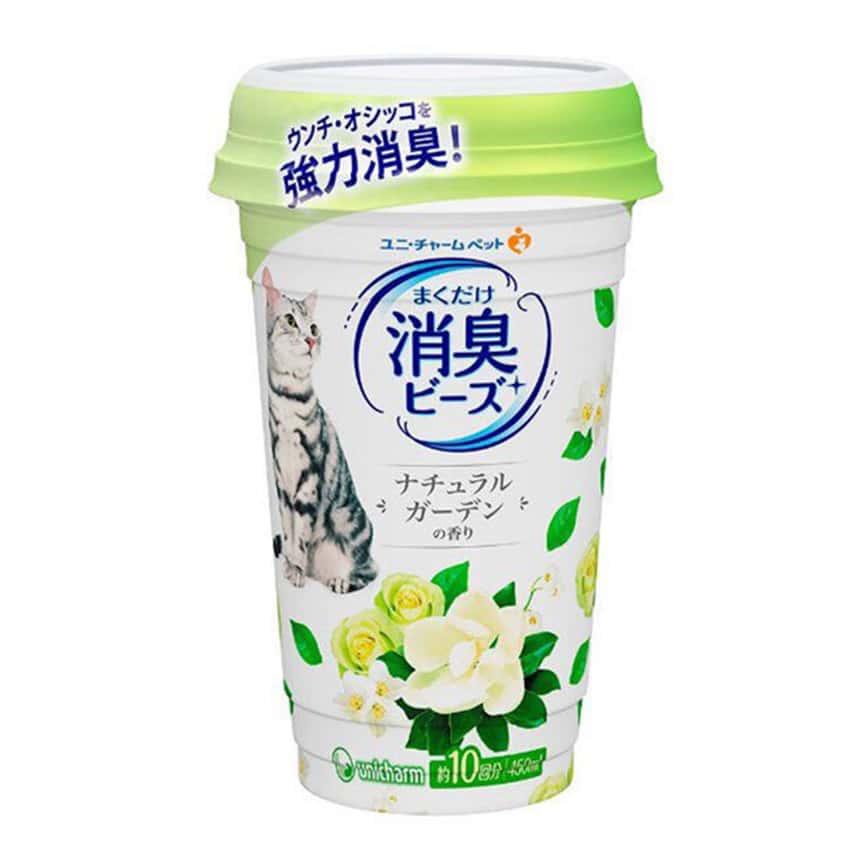 Unicharm 日本貓砂盆消臭珠 清爽沐浴香味 450ml (圖片2)