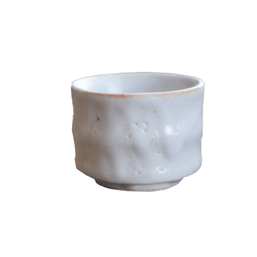 日本清酒杯 美濃燒 白志野清酒杯 白色 2本入 (圖片2)