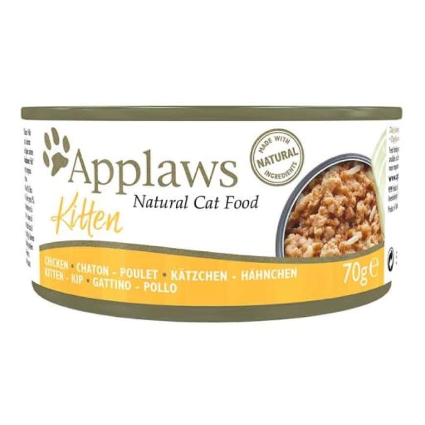 Applaws 幼貓罐頭 天然優質雞胸 Kitten Tin Chicken 70g (黃) (1001) (新包裝) (圖片2)