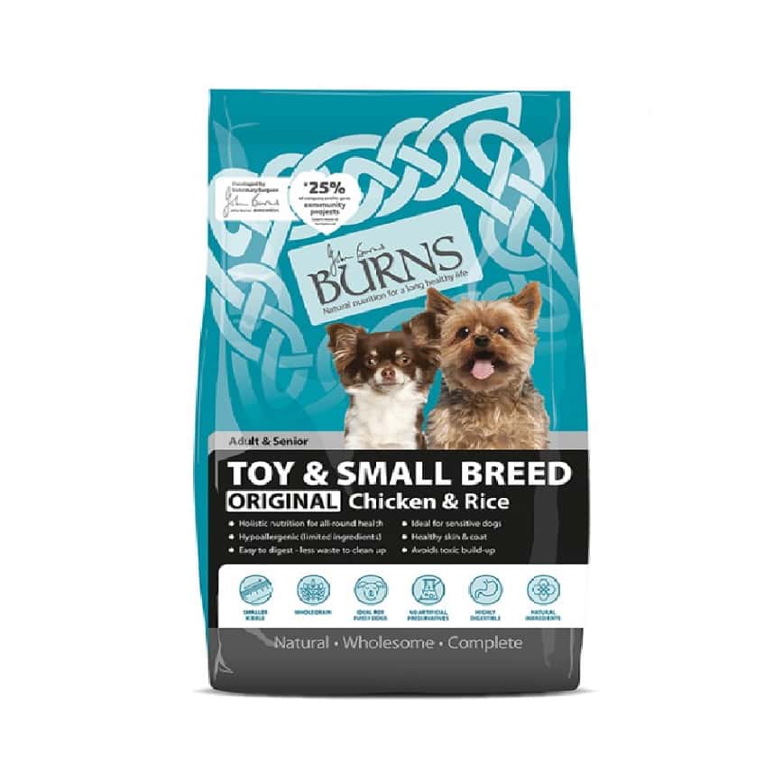 Burns 小型成犬及老犬雞肉糙米配方 Toy & Small Breed Chicken & Rice 6kg (停售) (圖片2)