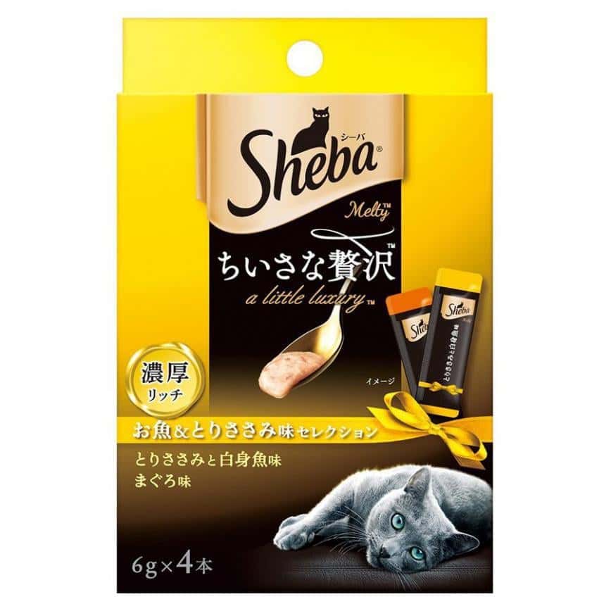 日本Sheba 豪華滋味能量小食 雞胸及吞拿魚 4本入 (黃) (圖片2)