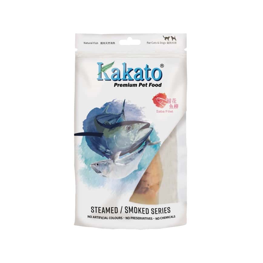 Kakato 卡格 貓狗零食 煙燻蒸煮系列 鯖花魚柳 80g [1包4件] (931C) (圖片2)