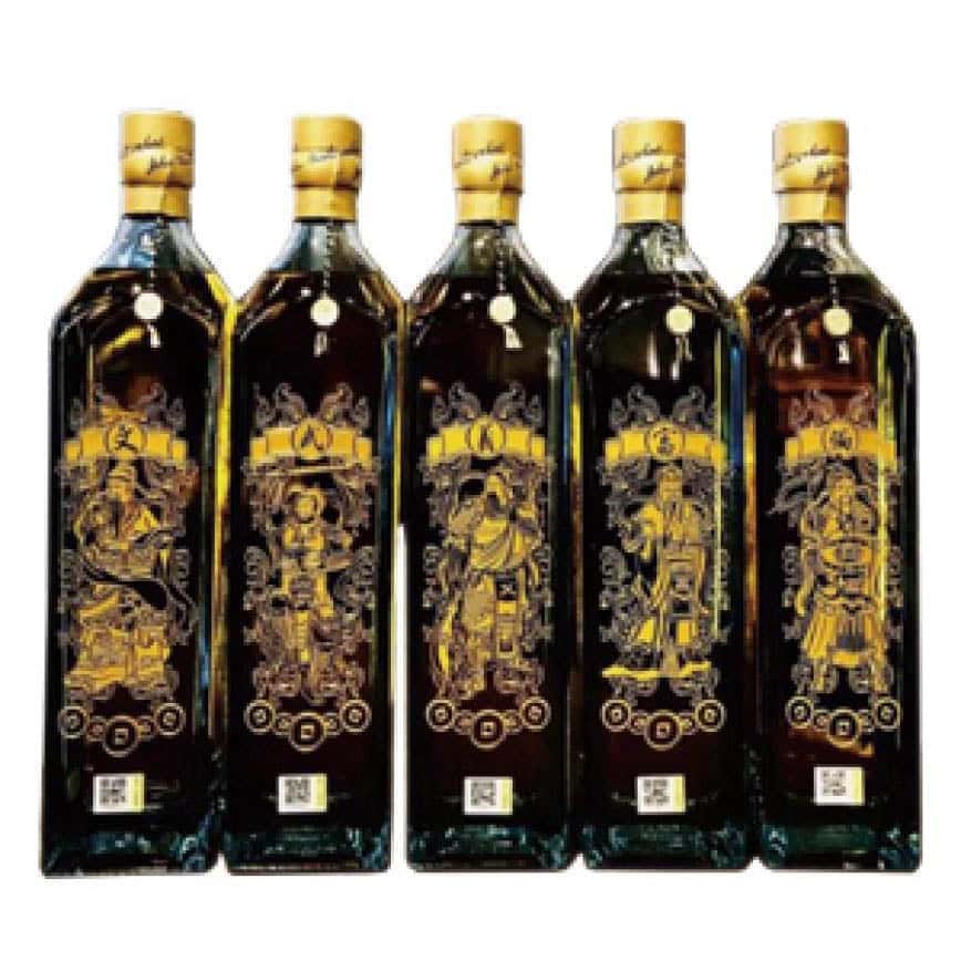 Johnnie Walker Blue Label 五路財神 Special Edition 一套5支沒有盒 (圖片2)