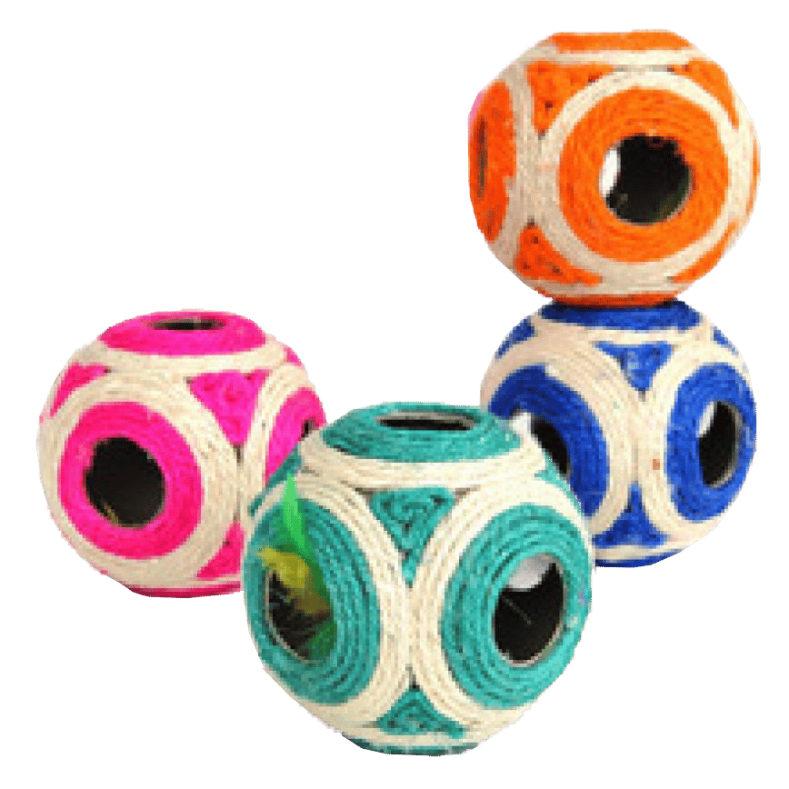 劍麻貓抓玩具 圓球抓抓 (圖片2)