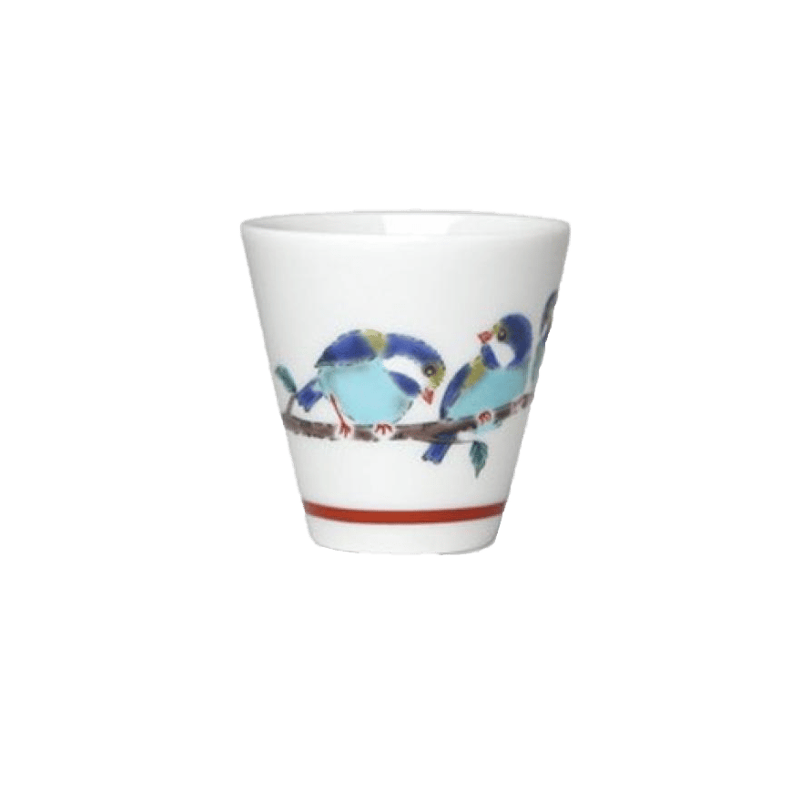 日本清酒杯 九谷燒 猪口 山雀 1個入 (圖片2)