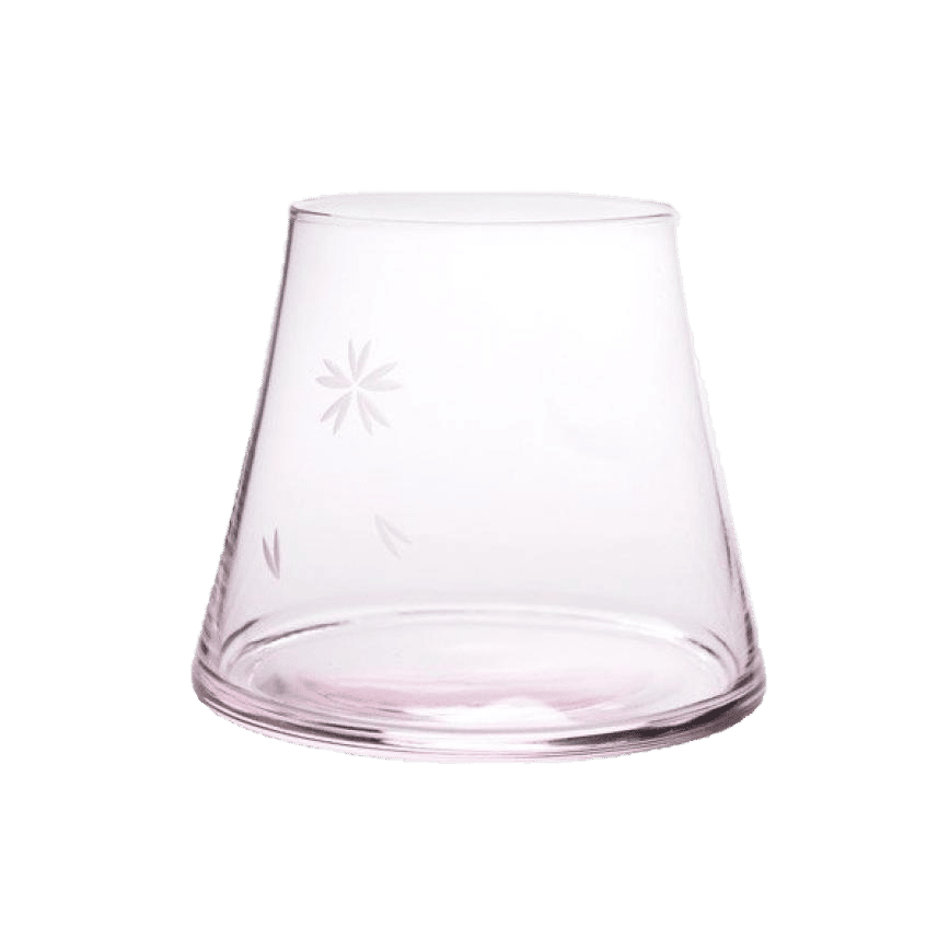 日本清酒杯 田島硝子 富士山宝永グラス 粉色 1個 木箱入(TG13-014-1P) (圖片2)