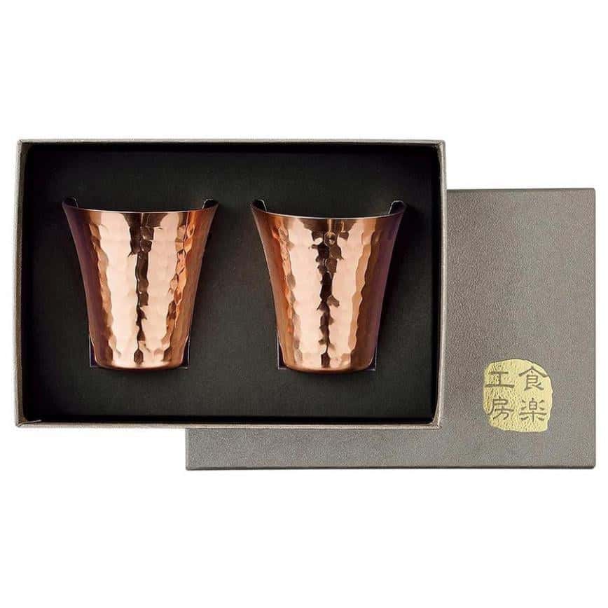 日本清酒杯 新潟縣 食樂工房 純銅清酒杯 一套2個 (CNE982) (圖片2)