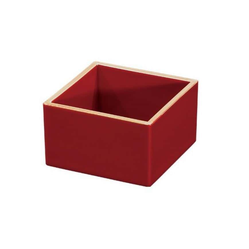 日本清酒杯 枡酒杯 朱 1個入 (圖片2)