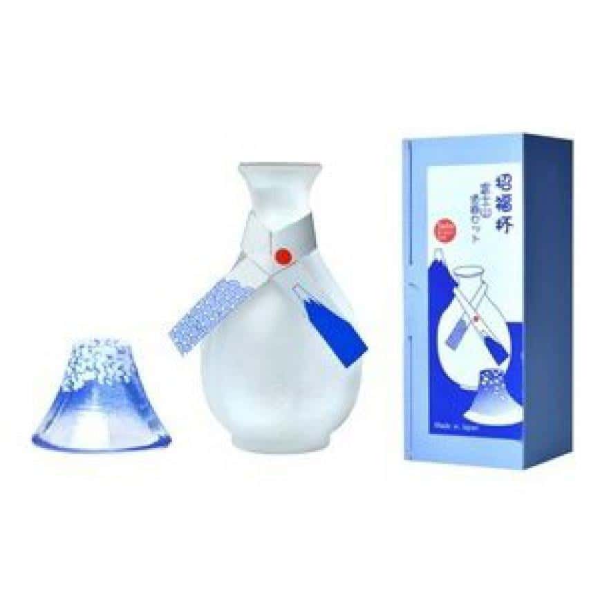 日本清酒杯 富士山招福杯 酒杯酒瓶套裝 一套兩個 G637-M75 (圖片2)