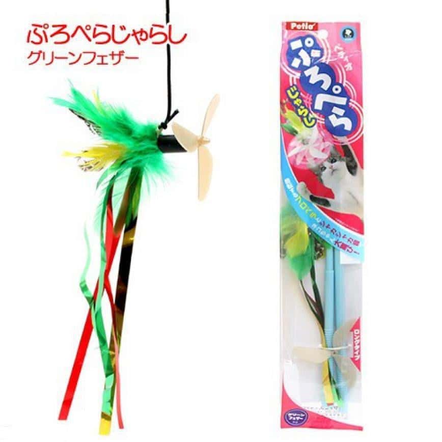 Petio 螺旋槳逗貓棒 綠色羽毛 (91602341) (圖片2)