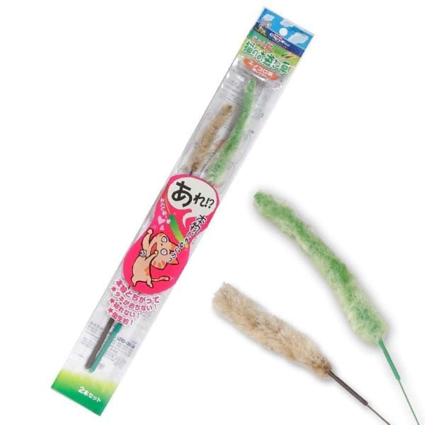 日本CattyMan 芒草搔癢逗貓棒 2本入 (圖片2)