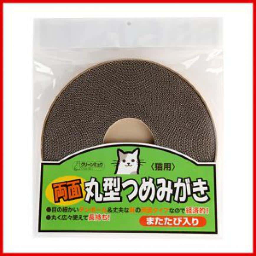 日本シーズイシハラ 圓形兩面貓抓板 含木天蓼 (圖片2)