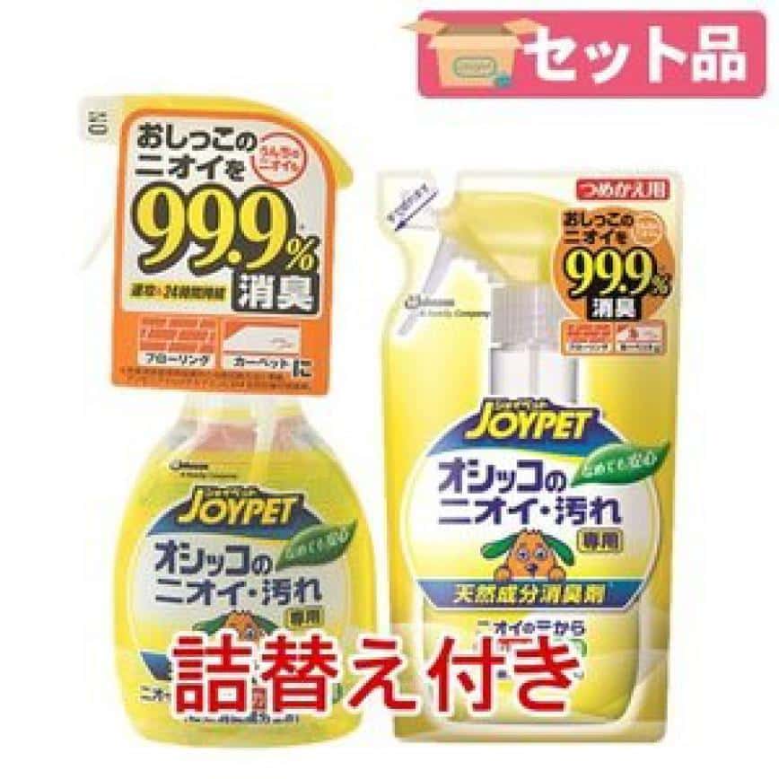 日本JOYPET 天然成分 除尿味及消菌劑 本體270ml+替換裝 240ml (圖片2)