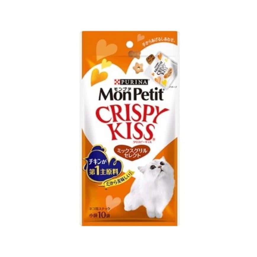 日本MonPetit Crispy Kiss 貓零食 貓脆餅 烤肉味 30g (橙) (圖片2)