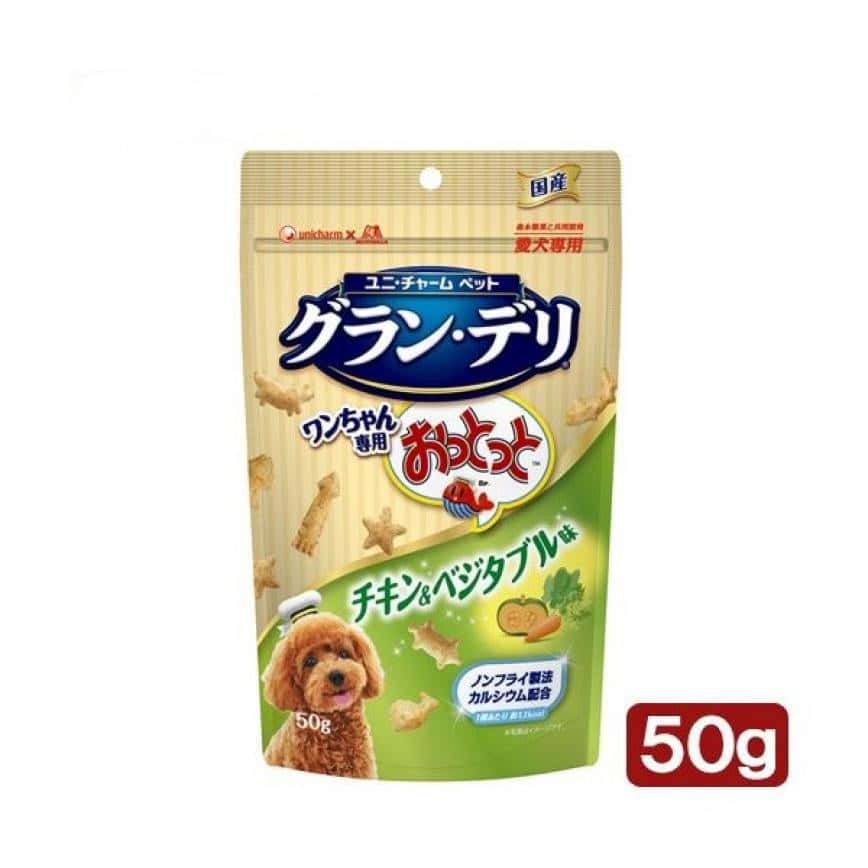日本Gran Deli 狗仔專用餅乾 雞肉&蔬菜味 50g (圖片2)