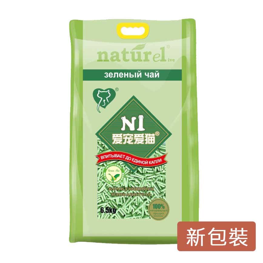 N1 naturel 天然玉米 豆腐貓砂 綠茶味 17.5L / 6.5kg - 限時優惠 (平行進口) (圖片2)
