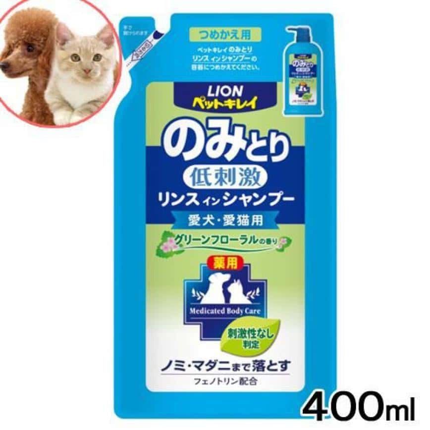 日本獅王LION Pet 寵物低刺激袪跳蚤配方 400ml 補充包裝 (圖片2)