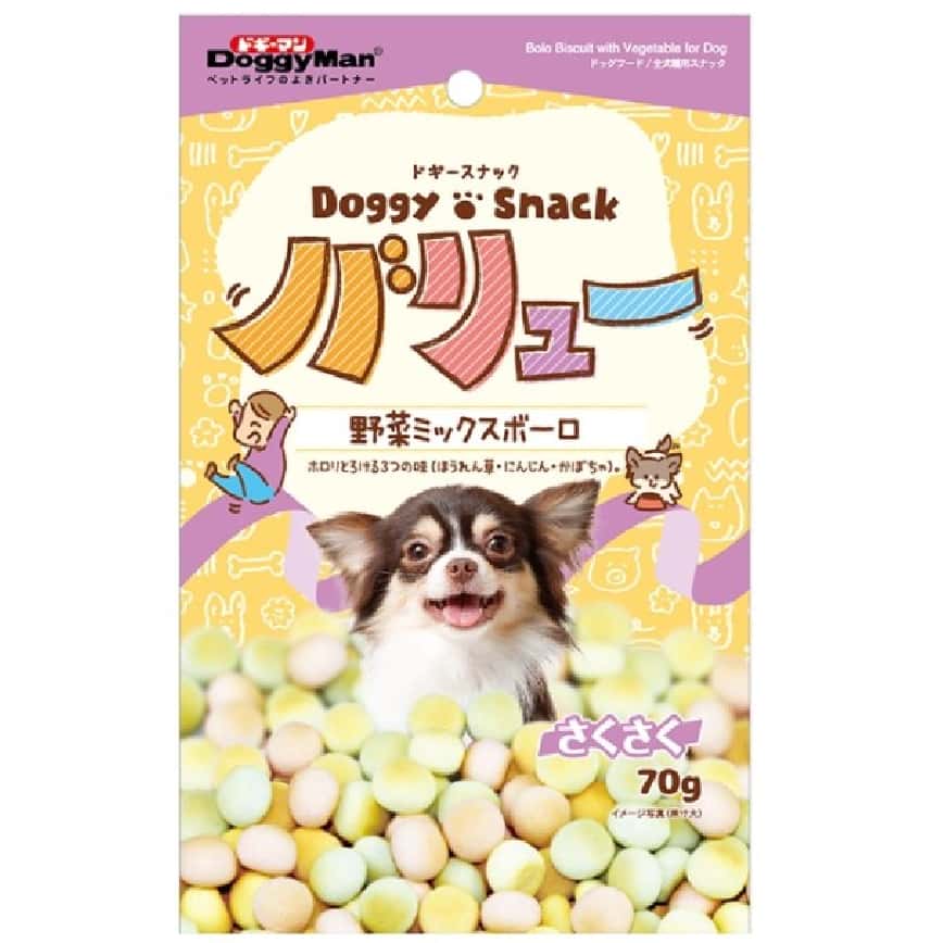 DoggyMan 日本狗零食 狗狗混合野菜健美 小饅頭 70g (犬用) (圖片2)