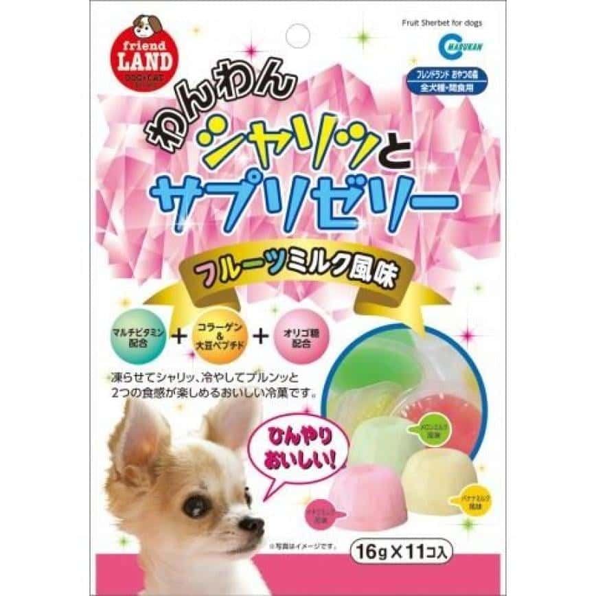日本FriendLAND 可愛滋味果凍 水果牛奶味 16g 11個入 (犬用) (停售) (圖片2)