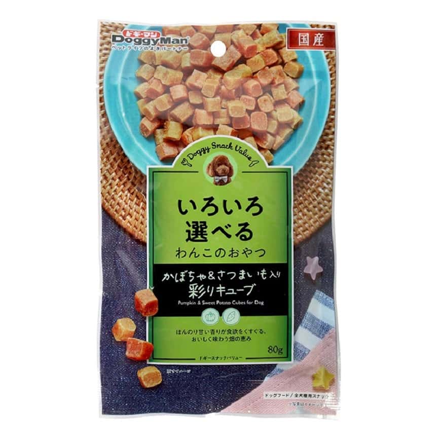 DoggyMan 日本狗零食 南瓜番薯粒 80g (圖片2)