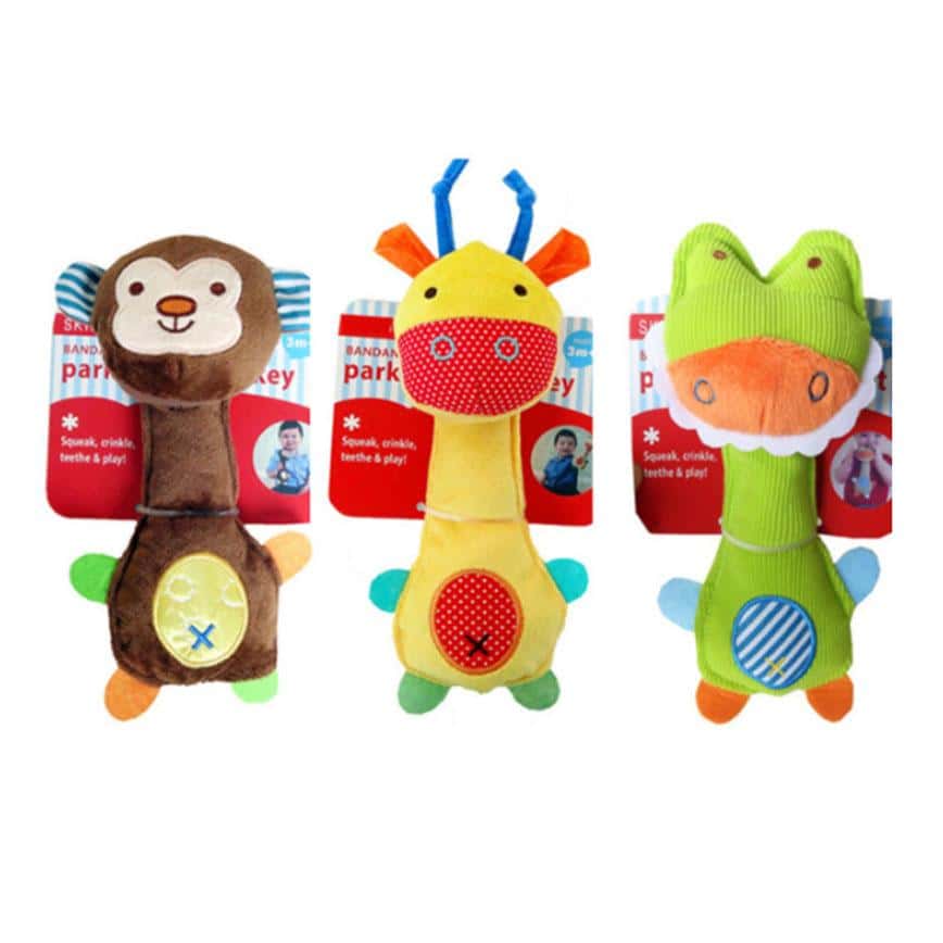 HelloDOG 玩具嚴選 狗狗發聲玩具 猴子恐龍長頸鹿 (款式隨機) (圖片2)