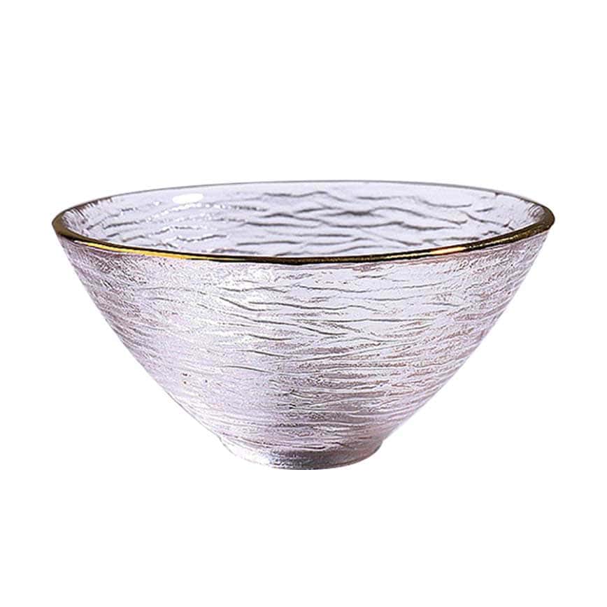 日式清酒杯 加厚錘目紋 2個入 金邊斗笠 (圖片2)