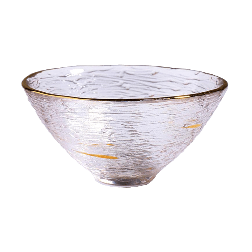 日式清酒杯 加厚錘目紋 2個入 波點金斗笠 (圖片2)