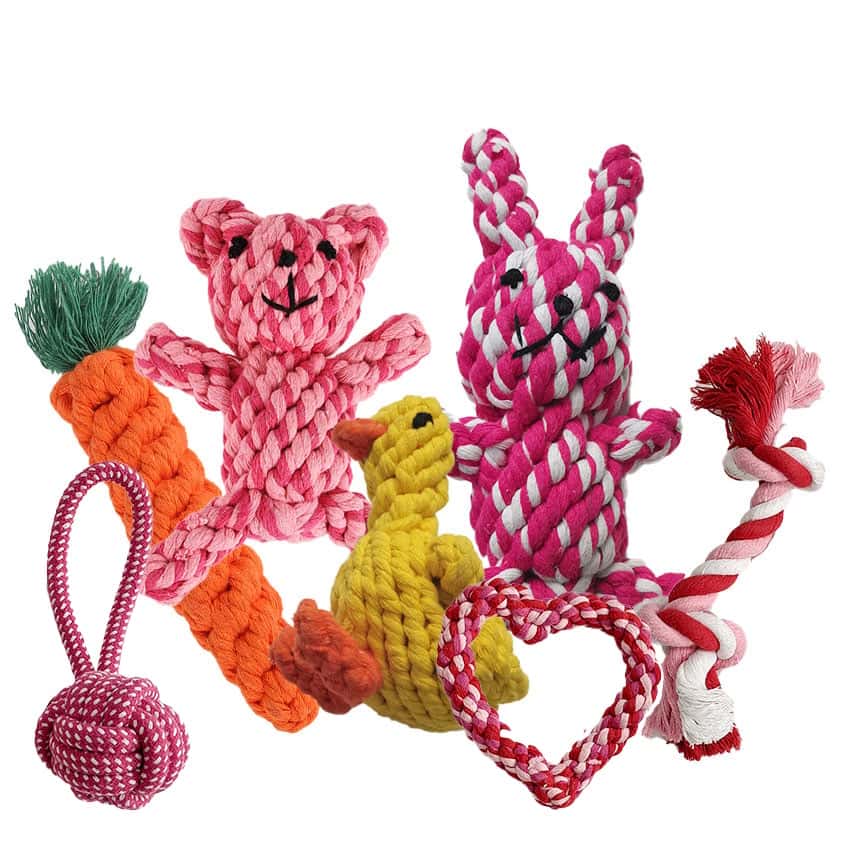 HelloDOG 玩具嚴選 狗狗棉繩磨牙玩具 1件 (款式隨機) (圖片2)