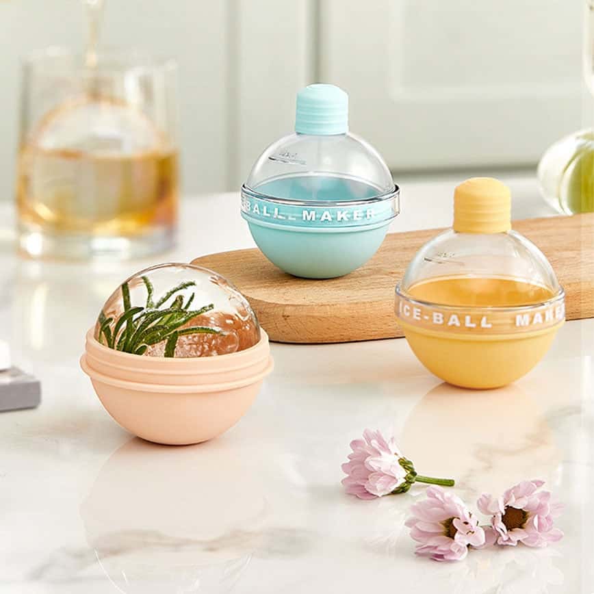 立體球形矽膠冰球模 1個入 (顏色隨機) (圖片2)