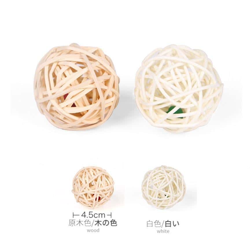 貓咪木天蓼趣味藤球 (顏色隨機) (圖片2)