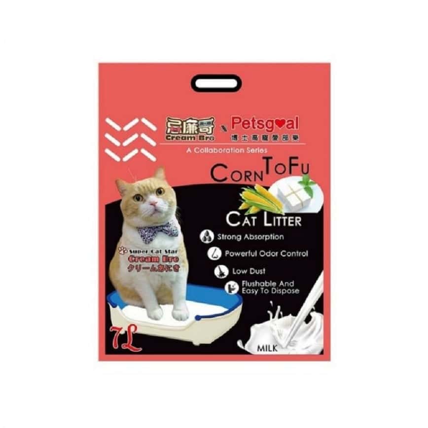PETSGOAL X 忌廉哥 玉米 豆腐貓砂 原味 7L (紅) (CB202093) (TBS) (圖片2)