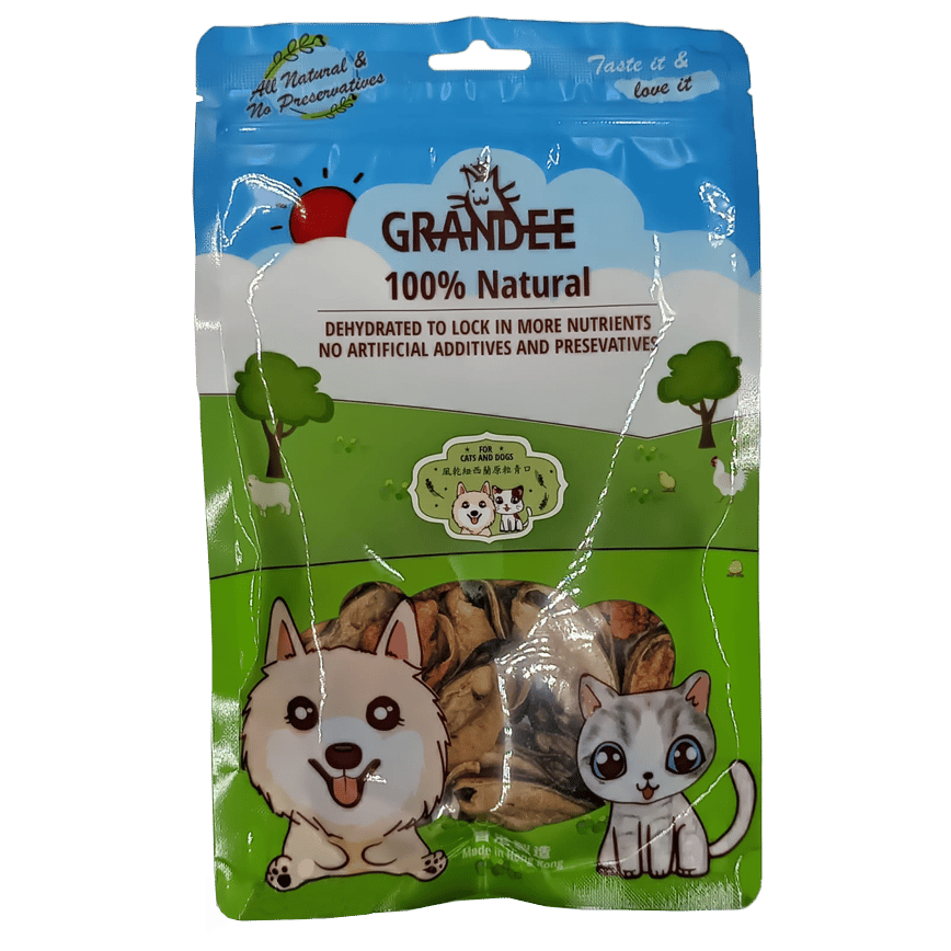 GRANDEE 香港製造 天然風乾小食 紐西蘭原粒青口 50g (貓犬用) (GD/15-50) (圖片2)