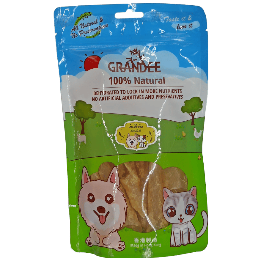 GRANDEE 香港製造 天然風乾小食 風乾花膠 50g (貓犬用) (GD/30) (圖片2)
