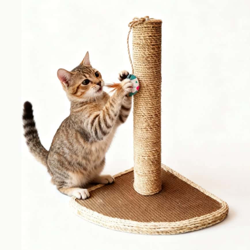 劍麻貓抓柱 玩具嚴選 三角型 (圖片2)