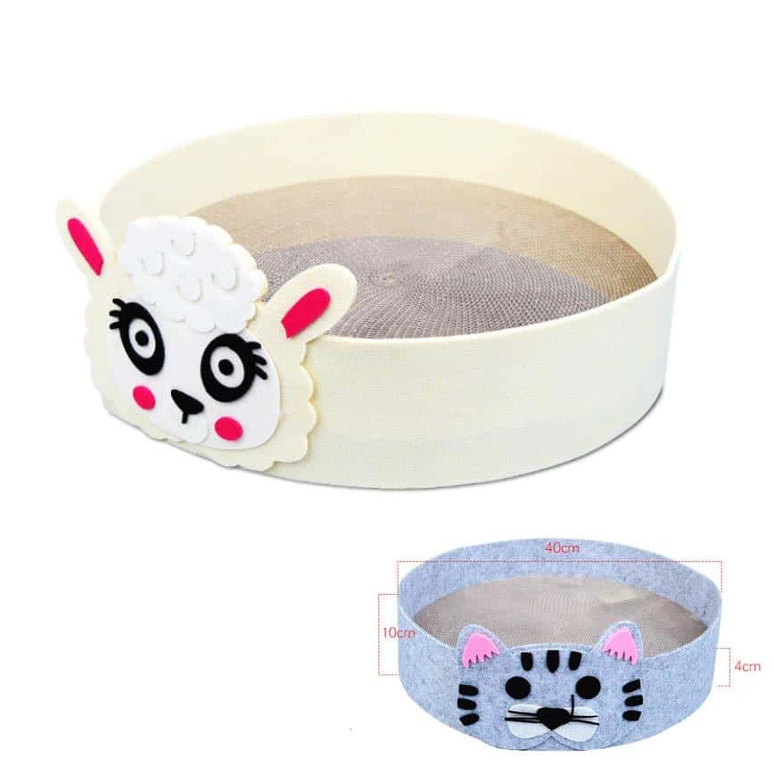 瓦楞紙貓窩 白綿羊 (圖片2)