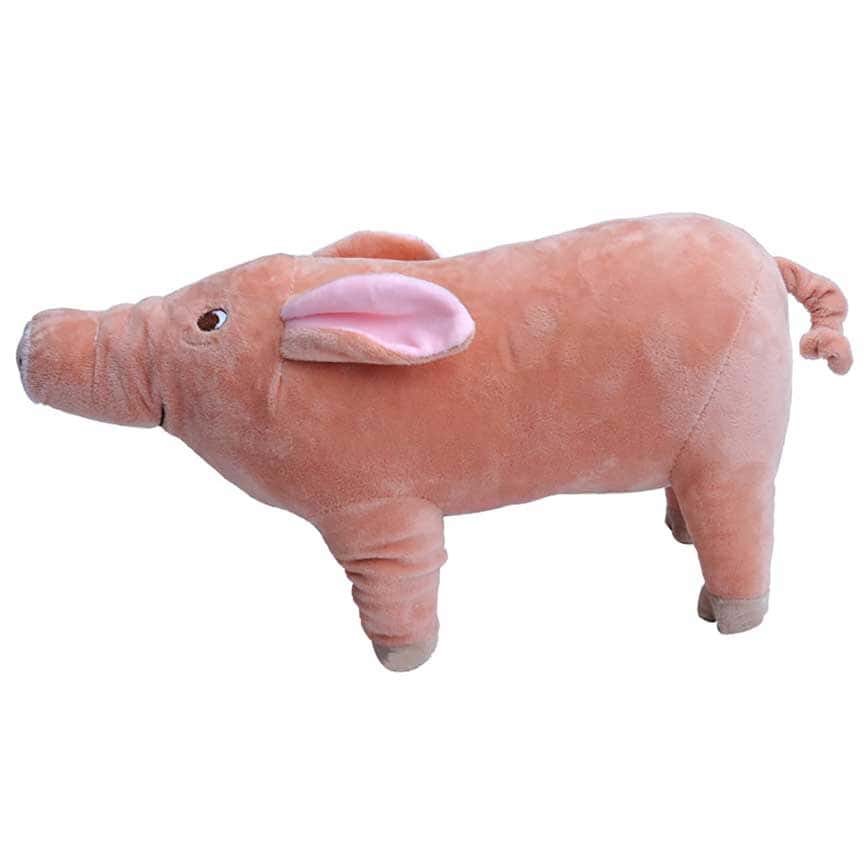 HelloDOG 玩具嚴選 毛絨陪睡玩具 粉紅豬豬 一隻 (圖片2)