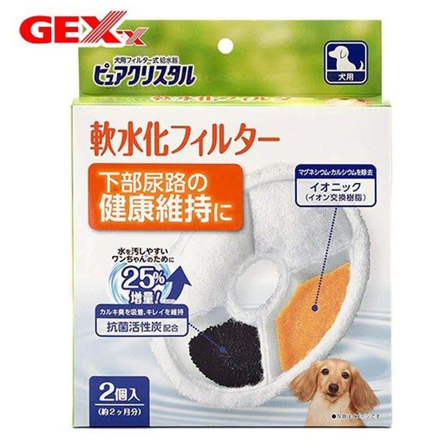日本GEX 犬用水機離子過濾片替換裝 2片裝 (圖片2)