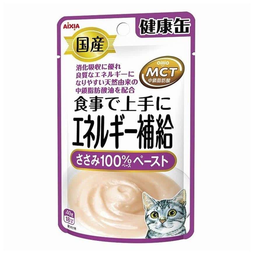 日本AIXIA 愛喜雅 健康缶能量補給濕糧包 雞肉味 40g (紫) (圖片2)