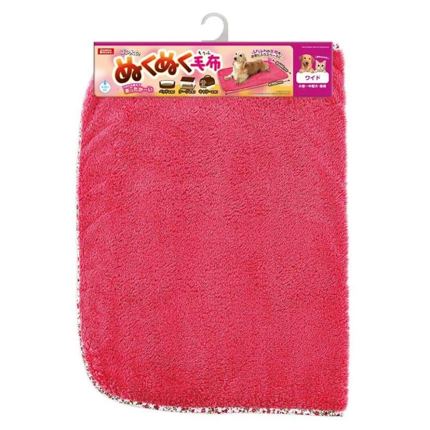 日本Marukan 冬天必備寵物保暖毛毯 大碼 顏色隨機 (貓犬用) (圖片2)