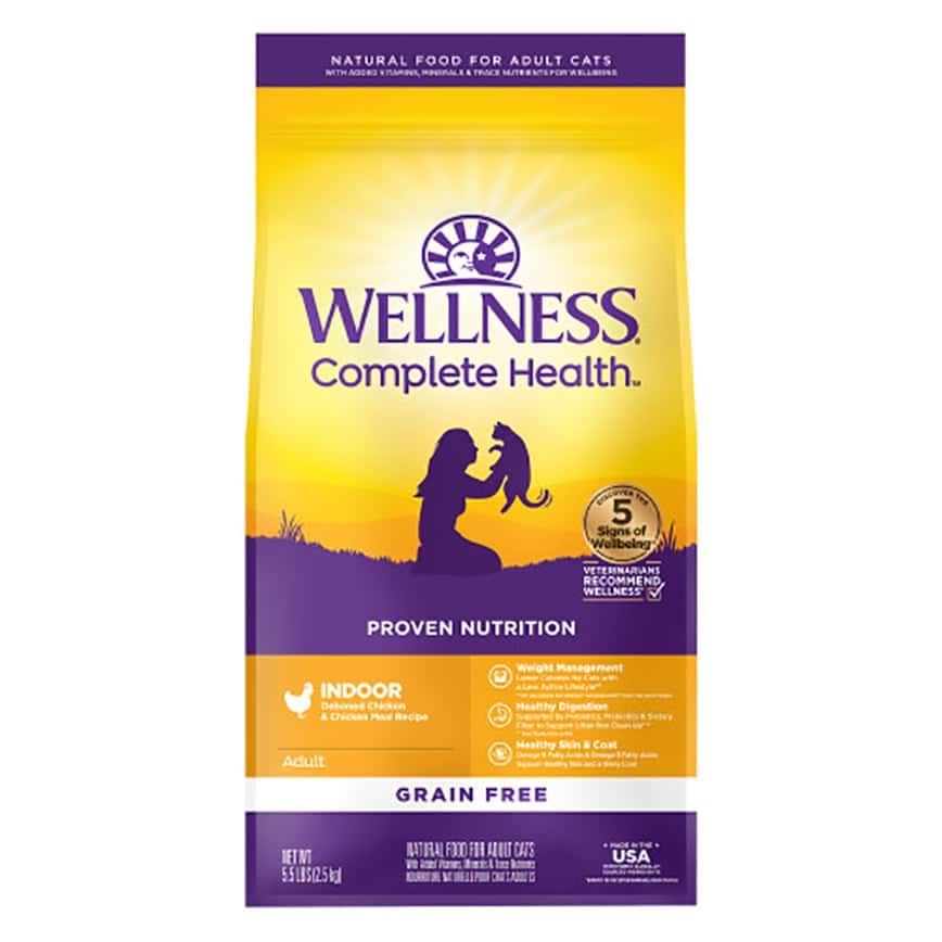 WELLNESS 貓糧 Complete Health 無穀物室內貓雞肉配方 11lb 8oz (9211) (圖片2)