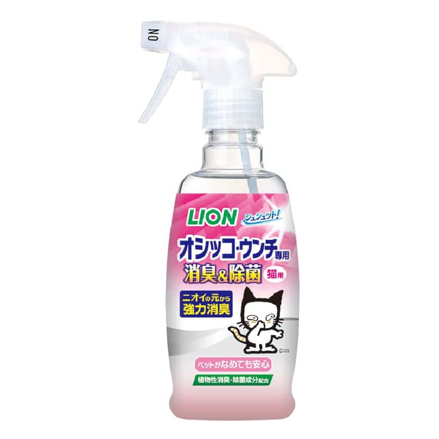 日本獅王LION Pet 貓砂盆用除菌消臭噴霧 300ml (包裝隨機) (圖片2)