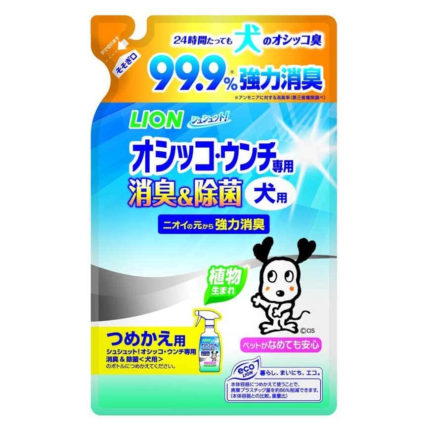 日本獅王LION Pet 狗狗家居專用 環境除菌消臭噴霧 補充包裝 280ml (新舊包裝隨機發貨) (圖片2)